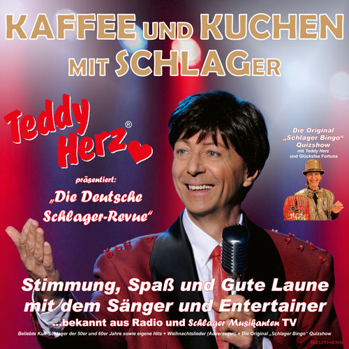 KAFFEE und KUCHEN mit SCHLAGer und Teddy Herz